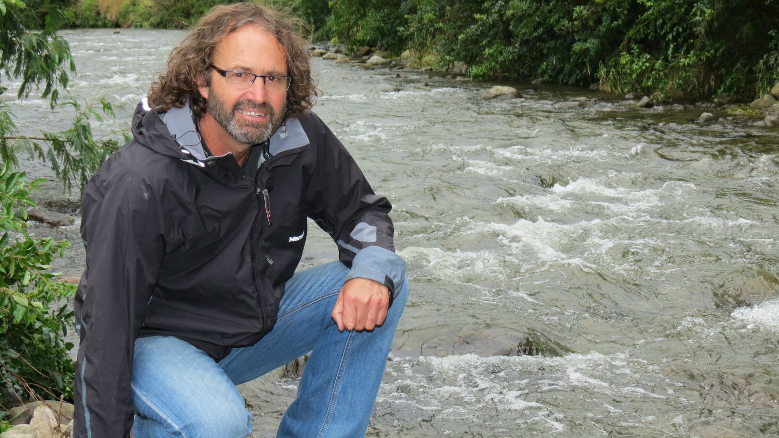 Mike Joy visits a river.