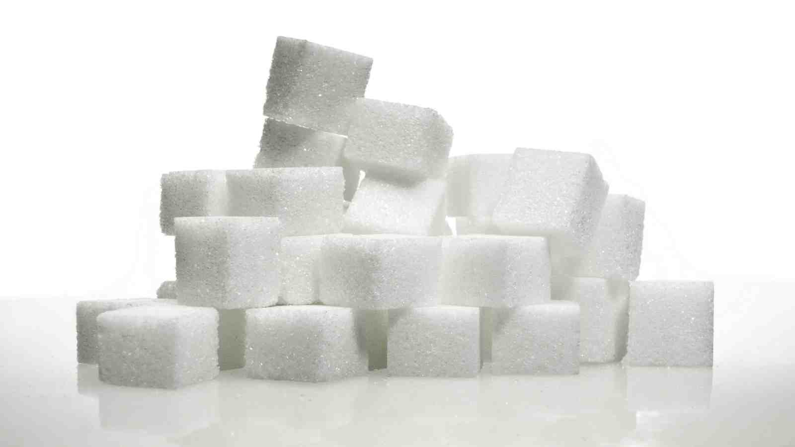 Lumps of white sugar