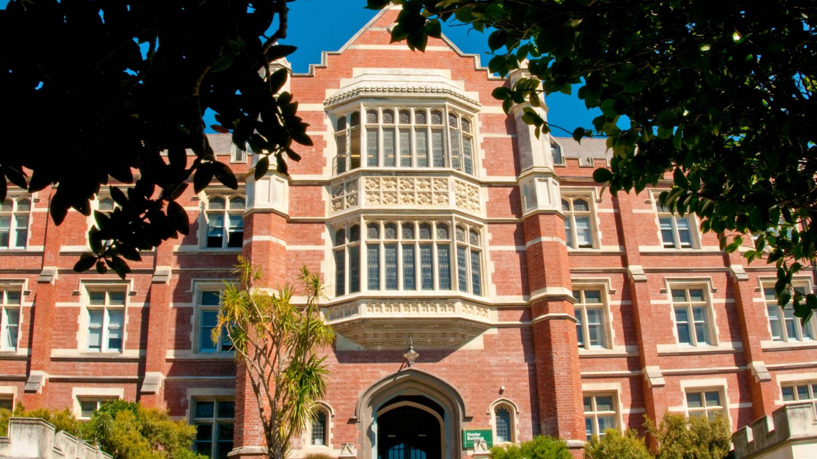 View of Hunter Building, Kelburn campus