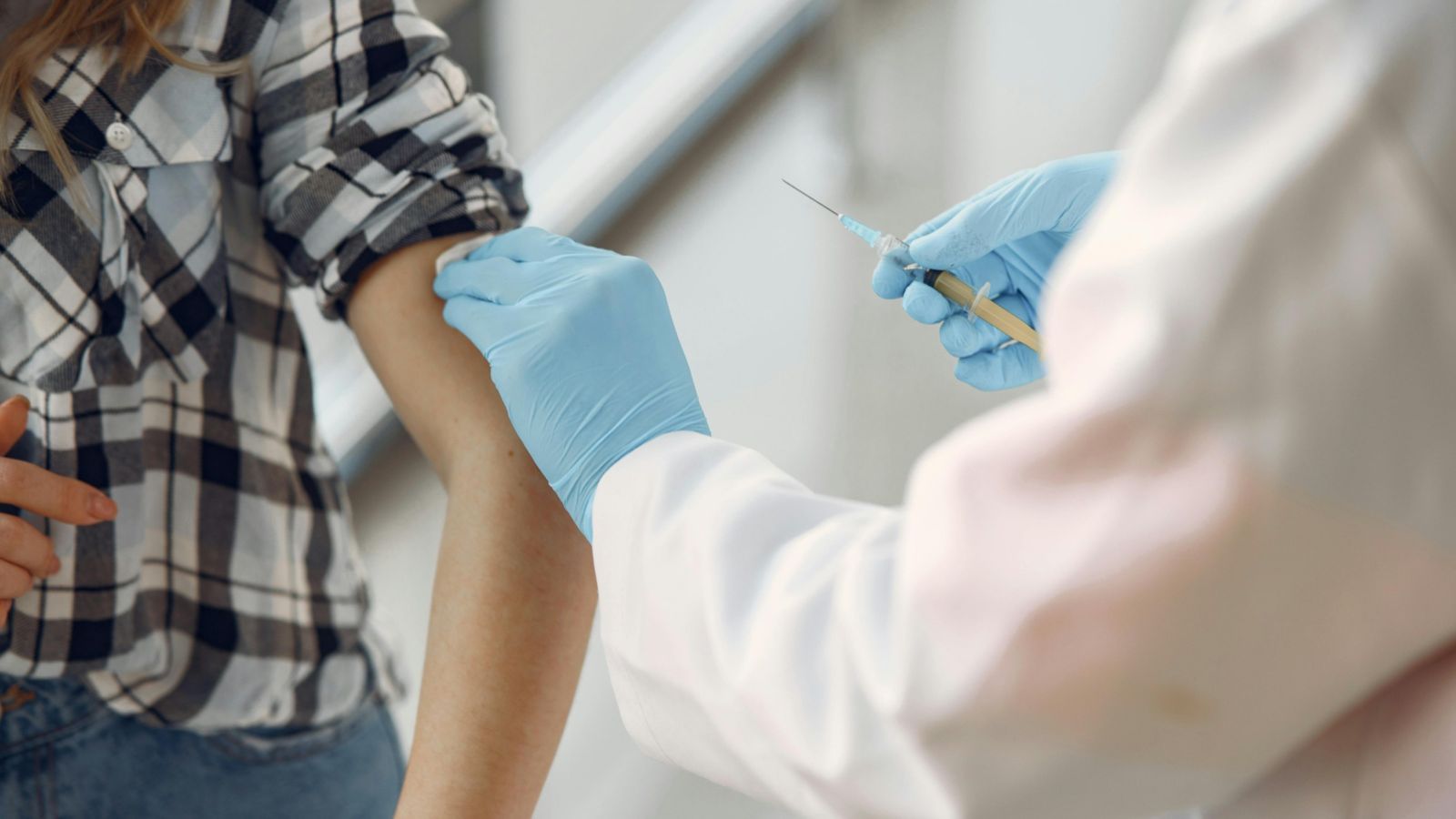 Person getting a vaccination 