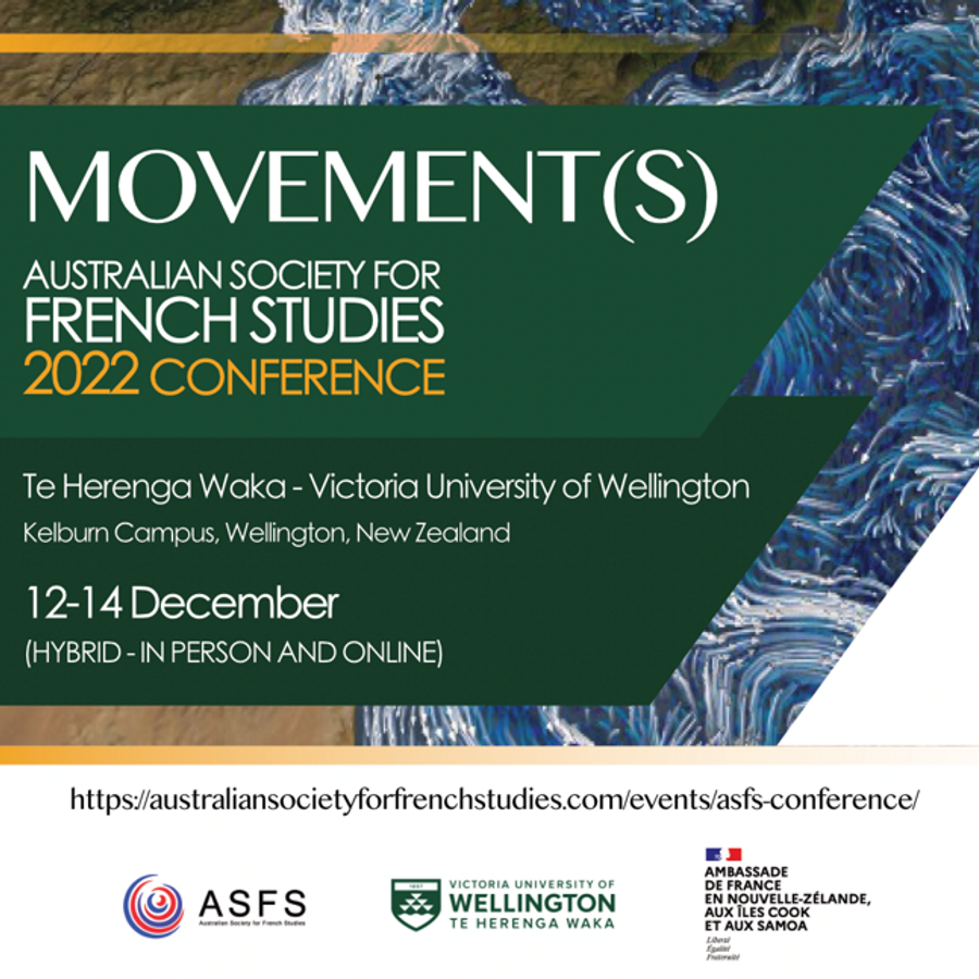 Australian Society of French Studies 2022 Conference School of