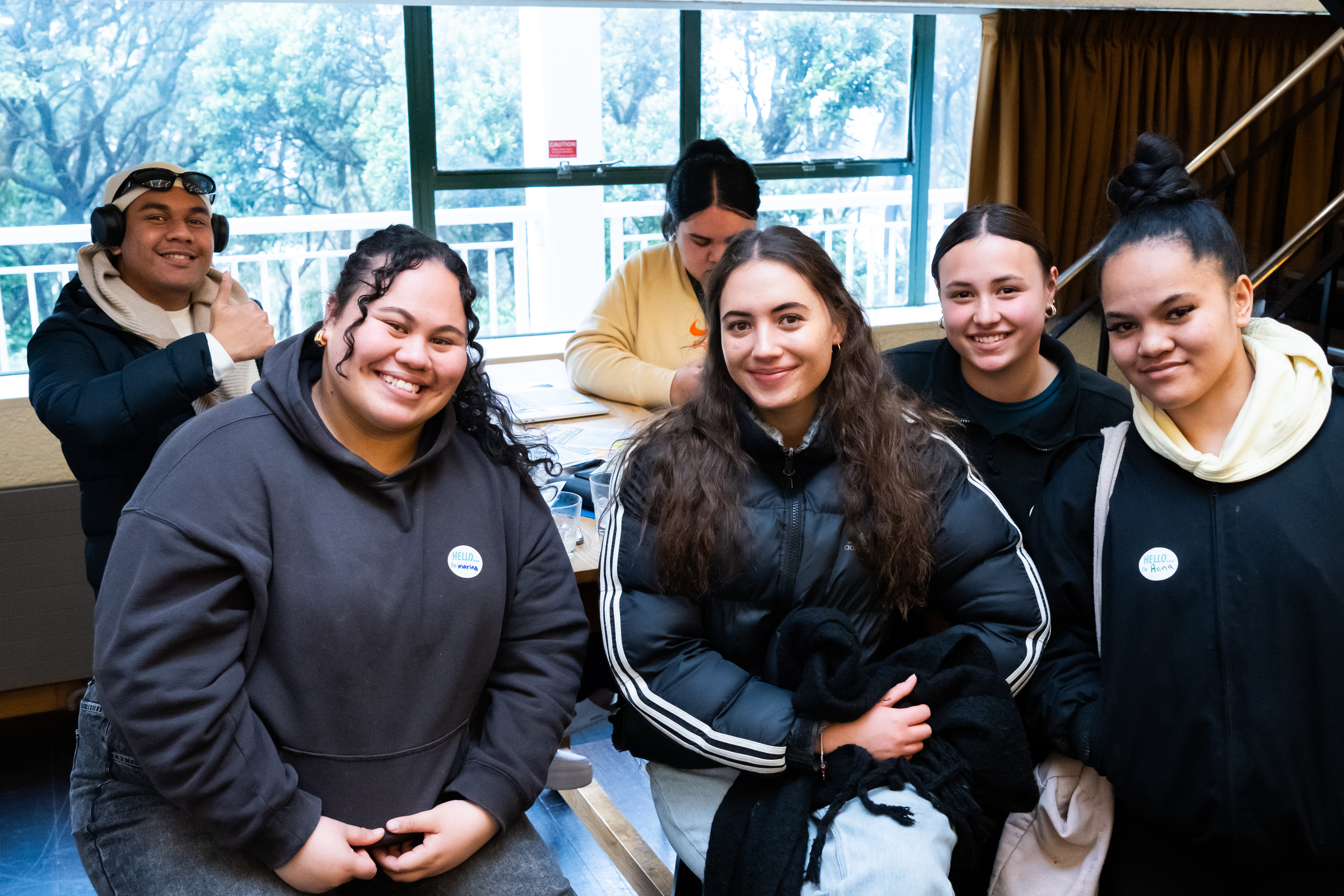 Group of students at a scholarship mixer